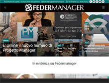 Tablet Screenshot of federmanager.it